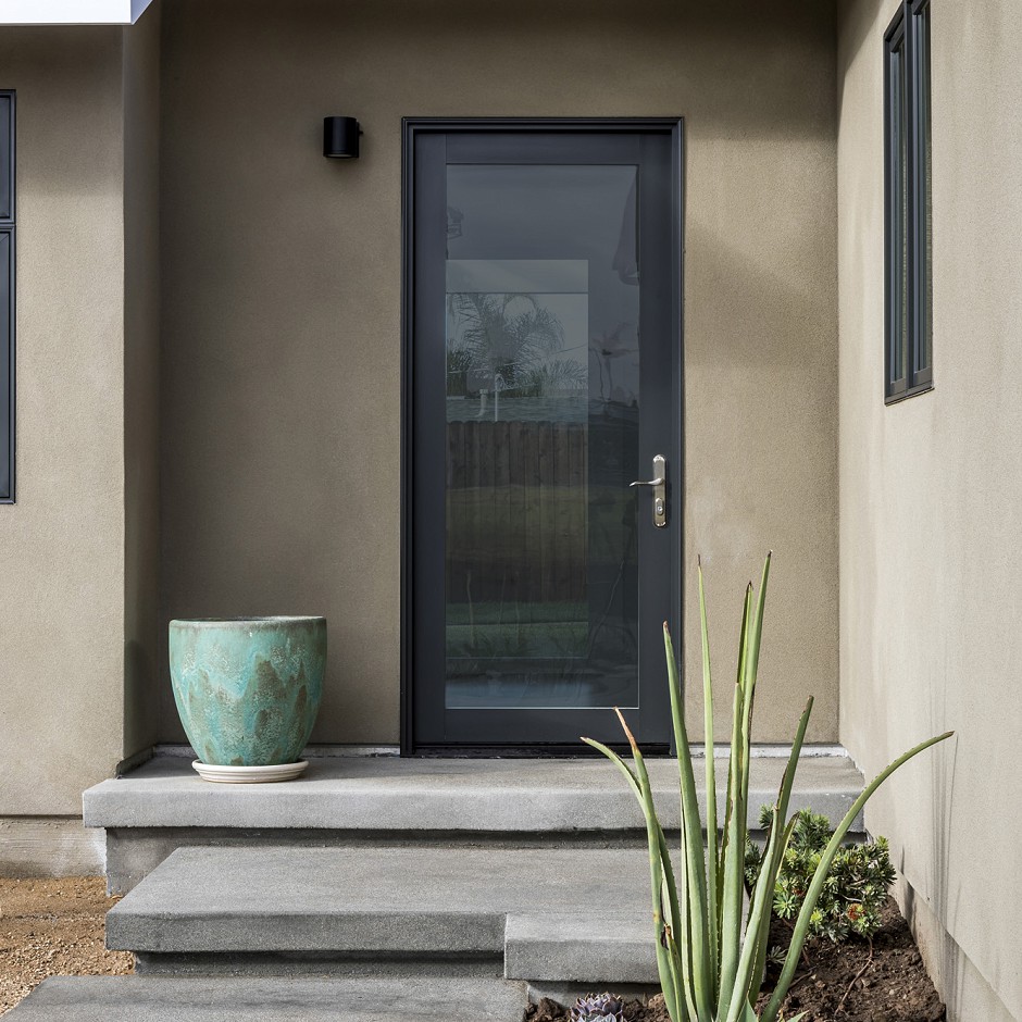 Simple entryway with clean lines