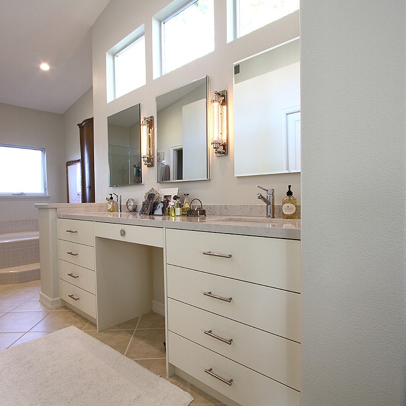 Remodeled bathroom.